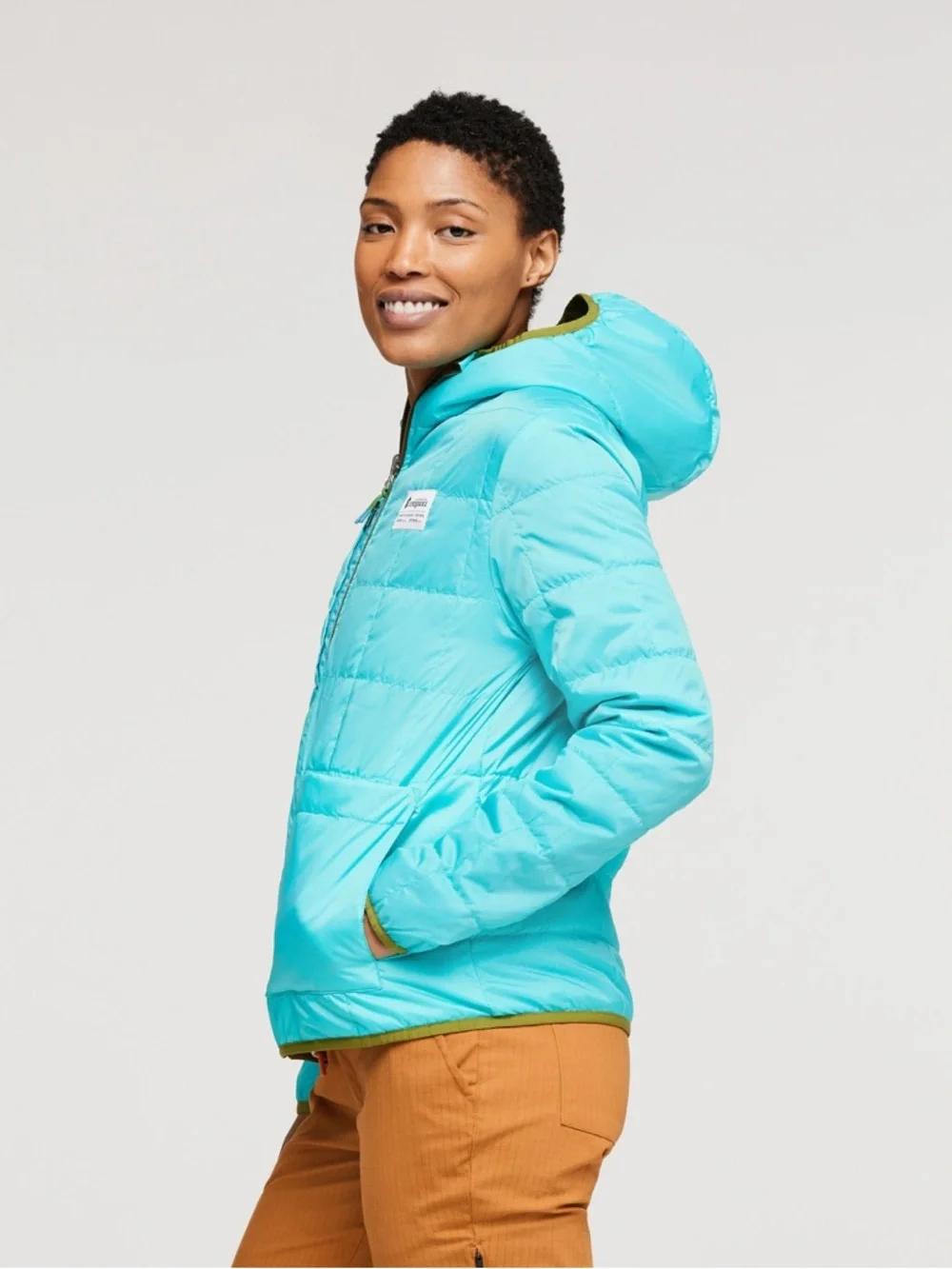 Cotopaxi reversible Teca calido Hooded Jacket Women's XL (Lafayette color) - Picture 2 of 7